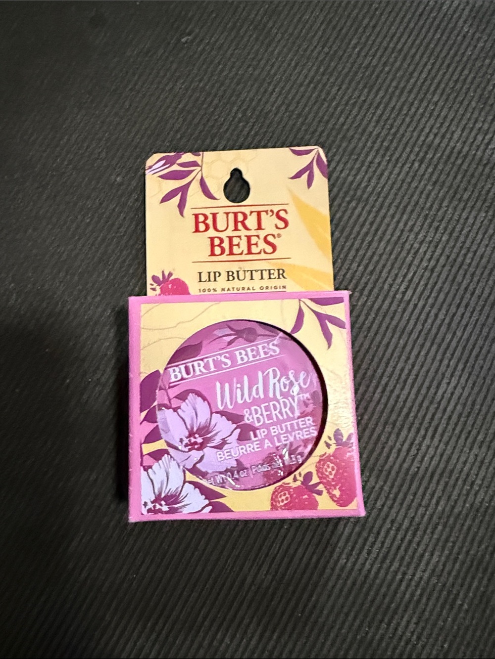 Burt's Bees Wild Rose & Berry Lip Butter - Purple Pink Packaging